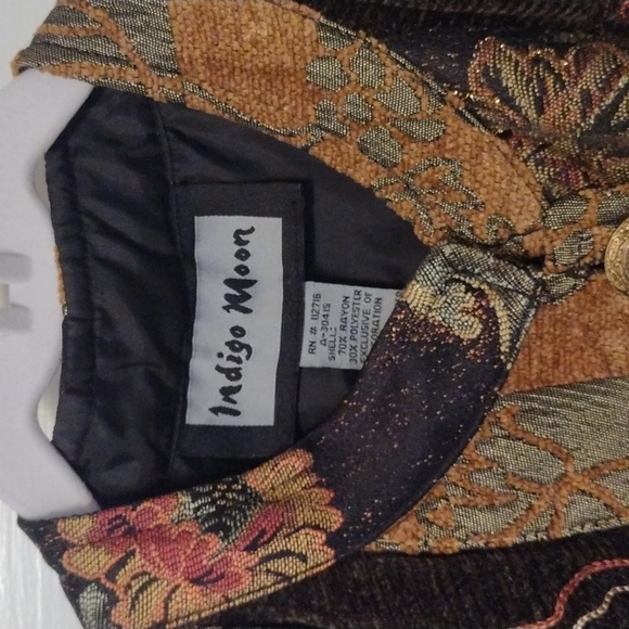 Indigo Moon Tapestry Jacket,Large - Picture 6 of 6